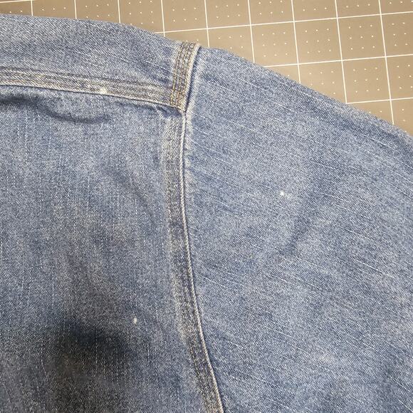 Vintage Carhartt Denim Shirt Large S97STW Metal Buttons Classic Workwear Read! - Picture 16 of 16